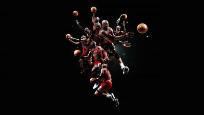 Michael Jordan, Black background, Basketball player, Chicago Bulls, 5K