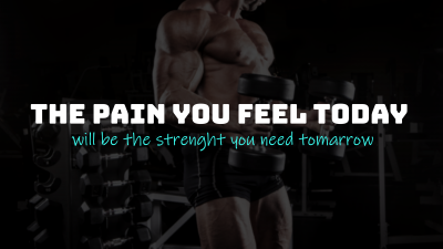 Pain, Strength, Life motto, Dark background, Motivational quotes, Bodybuilder, Weight training, Fitness, 5K