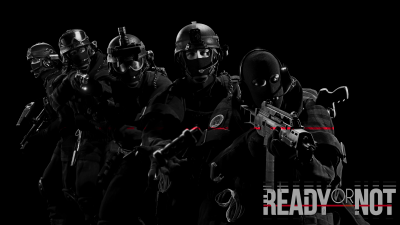 Ready or Not, Game Art, Black background, Police, SWAT