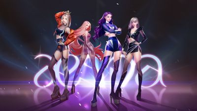 aespa, League of Legends, K-Pop singers, Girl group, 5K, Korean singers, Karina (aespa), Giselle (aespa), Winter (aespa), NingNing (aespa)