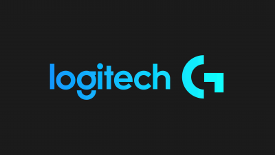 Logitech, Dark background, Logo, 5K