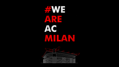 AC Milan, 5K, Football club, Black background, AMOLED