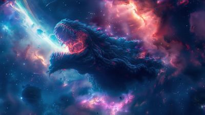 Kaiju, Monster, AI art, Godzilla, 5K