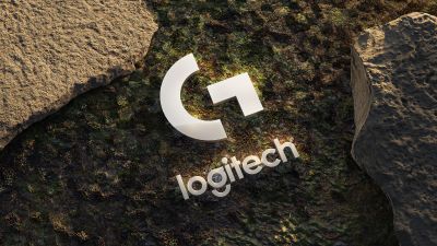 Logitech, 3D logo, Digital Art