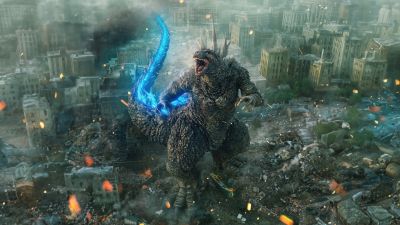 Godzilla, Movie poster, Tokyo, 5K