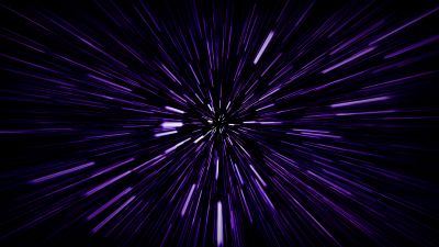 Hyperspace, Speed, Warp, Space Travel, Dark aesthetic, 5K, Dark Mode