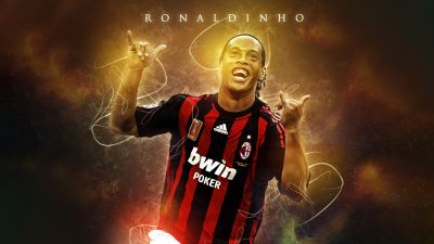 Ronaldinho, AC Milan, Brazilian Football Player, 5K