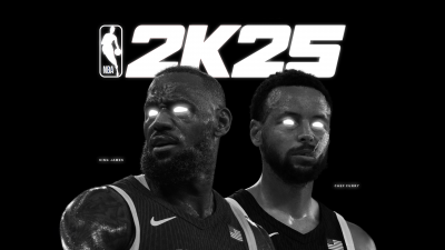 NBA 2K25, Monochrome, LeBron James, Stephen Curry, Black background, AMOLED, 2024 Games