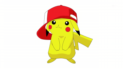 Pikachu, Drawing, Minimal art, 5K, Pokemon, White background, Baseball cap, Illustration, Cartoon