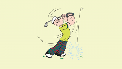 Popeye, 8K, Cartoon, Golf, 5K