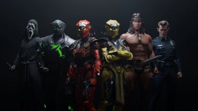 Mortal Kombat 1, Dark background, DLC, Character art