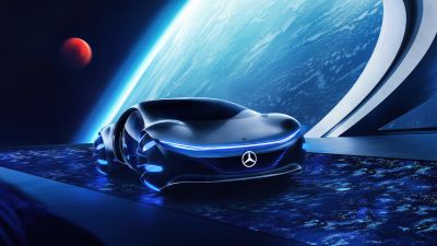 Mercedes-Benz VISION AVTR, Outer space, 5K, Futuristic, Concept cars