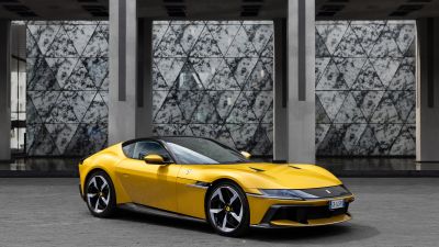 Ferrari 12Cilindri, Yellow cars, 5K, 8K, Sports cars