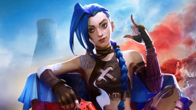 Jinx (Arcane), PUBG MOBILE, 5K, 8K, Jinx, Arcane: League of Legends