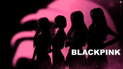 Blackpink, Silhouette, Lisa, Jennie, Jisoo, Rose, Pink aesthetic, Dark pink, K-Pop singers