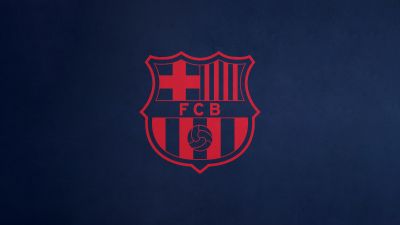 FCB, Crest, Navy blue background, FC Barcelona