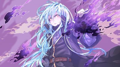 Rimuru Tempest, Tensei Shitara Slime Datta Ken, Anime girl, Purple aesthetic