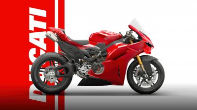 Ducati Panigale V4 S, Red aesthetic, 5K, Sports bikes