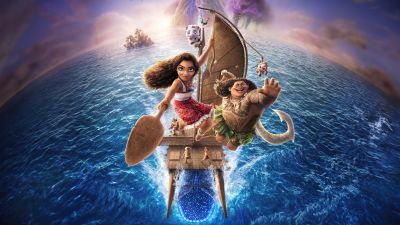 Moana 2, 4DX, Movie poster, Animation movies, 2024 Movies, 5K, 8K