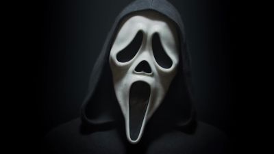 Ghostface, Mortal Kombat 1: Khaos Reigns, Dark background, 5K