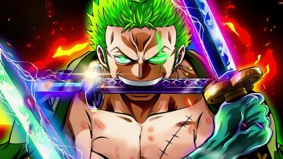 Roronoa Zoro, Fearless, One Piece, 5K