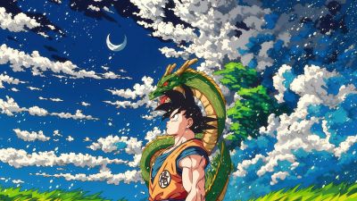 Son Goku, Shenron, Dragon Ball Z, 5K