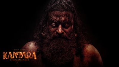 Rishab Shetty, Kantara: Chapter 1, 5K, Dark background, 2025 Movies