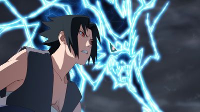 Sasuke Uchiha, Kirin, Lightning Strike, 5K, Naruto