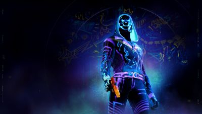 Blindfire, Game Art, Dark background, Neon