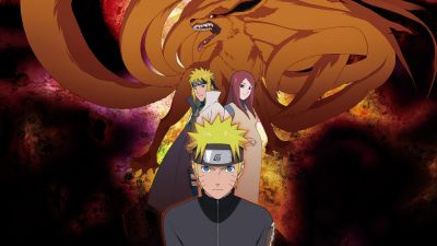 Naruto Uzumaki, Family, Minato Namikaze, Kushina Uzumaki, Kurama, 5K