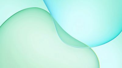 Soft, Gradient Abstract, 5K, Xiaomi Pad 7, Stock, Cyan background