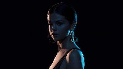 Selena Gomez, It Ain’t Me, Black background, 5K