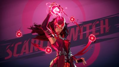 Scarlet Witch, Marvel Rivals, 2024 Games, 5K, Red aesthetic