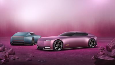 Jaguar Type 00, Concept cars, Pink aesthetic, Pink background