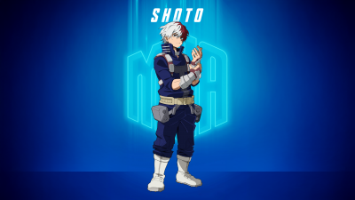 My Hero Academia, Shoto Todoroki, Season 7, 5K, Blue background