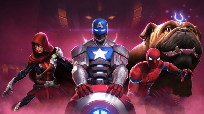 MARVEL Contest Of Champions, Superheroes, Lockjaw, Captain America, Spider-Man