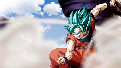 Goku SSGSS, Super Saiyan Blue, Goku, Dragon Ball FighterZ, 5K, 8K