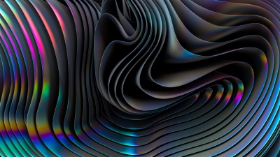 Metallic, Aesthetic, Abstract design, 3D Render, Futuristic, Neon, Dynamic, 5K, Holographic