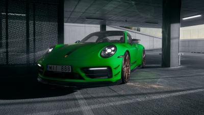 Green, Porsche 911 Carrera T, Luxury sports cars, Supercars, 5K, 8K