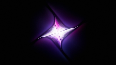 Neon glow, Fractal, Abstract art, Dark background, Symmetry, Illumination, Vortex, Dark purple