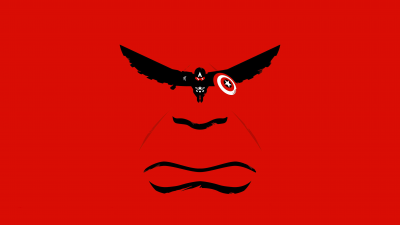 Captain America: Brave New World, Minimalist, Red background, 2025 Movies, 5K, Thunderbolt Ross (Red Hulk)