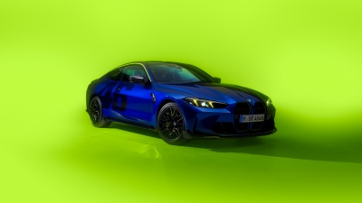 BMW M4 CS Edition VR46, 8K, 2025, 5K, Green background