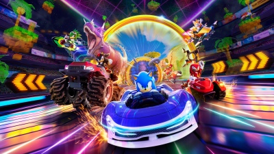 Sonic Racing: CrossWorlds, Key Art, 2025 Games, PlayStation 5, Nintendo Switch, PlayStation 4, Xbox Series X and Series S, Xbox One, PC Games