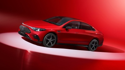 Mercedes-Benz CLA 300 L, 8K, 2025, 5K, Red background, Red cars