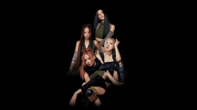 Blackpink, Pink Venom, Lisa, Jennie, Jisoo, Rose (Blackpink), Black background