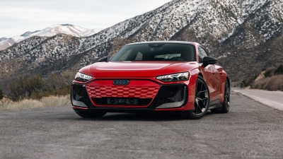 Audi RS e-tron GT performance, 2025, Luxury electric cars, Red cars