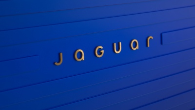 Jaguar, New logo, French Ultramarine, 5K, 8K, Blue aesthetic, Blue background