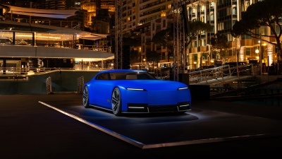 Jaguar Type 00, Monaco, Night City, Concept cars, 5K, 8K, French Ultramarine