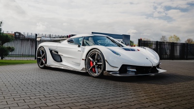 Koenigsegg Jesko, White cars, 5K, Hypercars