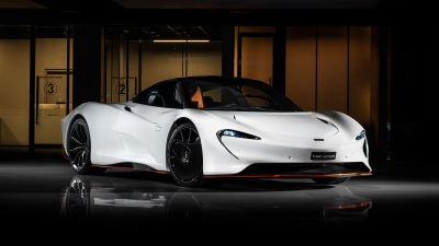 McLaren Speedtail, Vertical, White cars